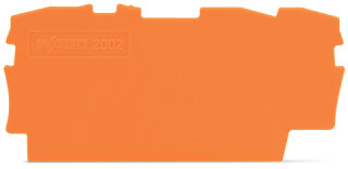 Abschluss- und Zwischenplatte 2002-1392 0,8 mm orange anrastbar