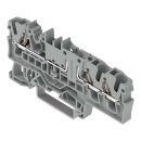 3-Leiter-Basisklemme 2002-1761 Push-in CAGE CLAMP 2,5 mm² grau