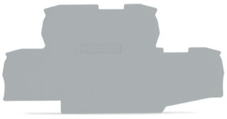 Abschlussplatte 2002-2791 0,8 mm grau anrastbar