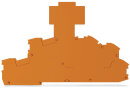 Abschluss- und Zwischenplatte 2003-6694 1 mm orange PA66