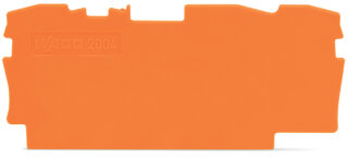 Abschluss- und Zwischenplatte 2004-1392 1 mm orange anrastbar