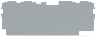 Abschluss- und Zwischenplatte 2004-1491 1 mm grau anrastbar