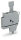 Sicherungsstecker 2004-911/1000-836 mit Lasche G 5x20 mm 6,3 A grau