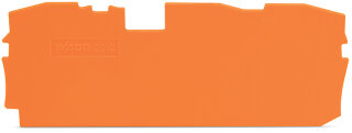 Abschluss- und Zwischenplatte 2010-1392 orange 1 mm anrastbar