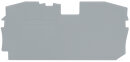 Abschluss- und Zwischenplatte 2016-1291 1 mm grau anrastbar
