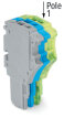 1-Leiter-Federleiste WAGO 2020-103 Push-in CAGE CLAMP 1,5...