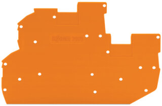 Abschluss- und Zwischenplatte 2020-2292 orange 1 mm PA66