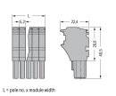1-Leiter-Federleiste 2022-104 Push-in CAGE CLAMP 4...