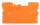 Abschlussplatte 2022-1692 1 mm orange für Reihenklemmen