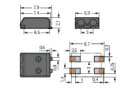 SMD-Leiterplattenklemme 2059-322 2-polig 0,5 mm²...