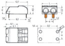 THR-Leiterplattenklemme 2060-1451 Push-in CAGE CLAMP 0,75...