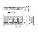 THR-Leiterplattenklemme 2061-1601 1-polig 1,5 mm² Push-in weiß
