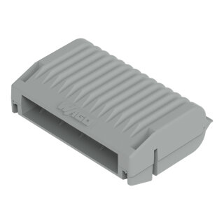 Gelbox Abzweig 207-1333 für Aderleitungen grau IPX8