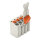 1-Leiter-Federleiste 2091-1104 4-polig Push-in CAGE CLAMP 1,5 mm²