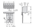 1-Leiter-Federleiste 2091-1110 10-polig Push-in CAGE CLAMP