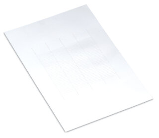 Einsteckschild 209-183 weiß unbedruckt Laserdruck