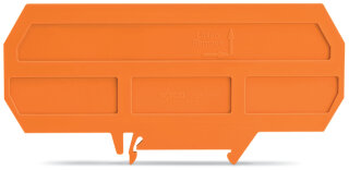 Trennwand Ex e/Ex i 209-191 3 mm 120 mm orange Tragschiene 35