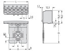 1-Leiter-Federleiste 2092-1102 Push-in CAGE CLAMP 2,5...