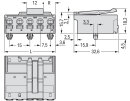 1-Leiter-Stiftleiste 2092-3525 Push-in CAGE CLAMP 2,5...