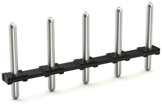 THR-Pinstrip 2092-3702 2-polig Lötstift 1,4 mm gerade schwarz